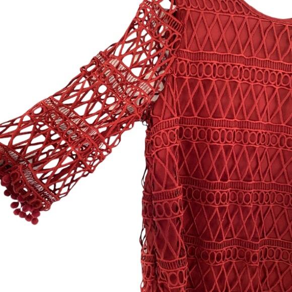 NWOT Tularosa Pom Pom Trimmed Blouse - Picture 4 of 13